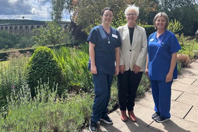 The hard work of Saint Michael’s Hospice in Harrogate has been backed with a four-figure equipment grant thanks to the Banks Group