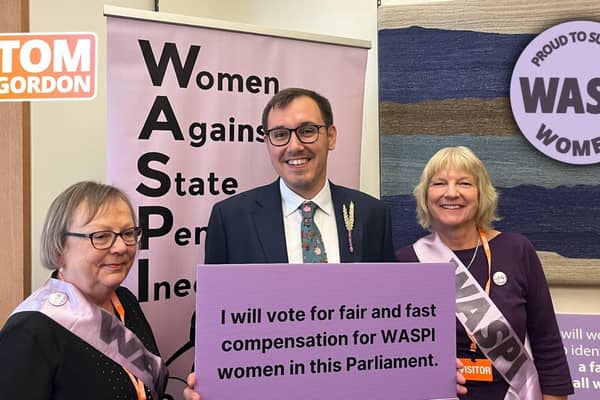 Harrogate and Knaresborough MP meets WASPI (Women Against State Pension Inequality) campaigners in Parliament. (Picture contributed)