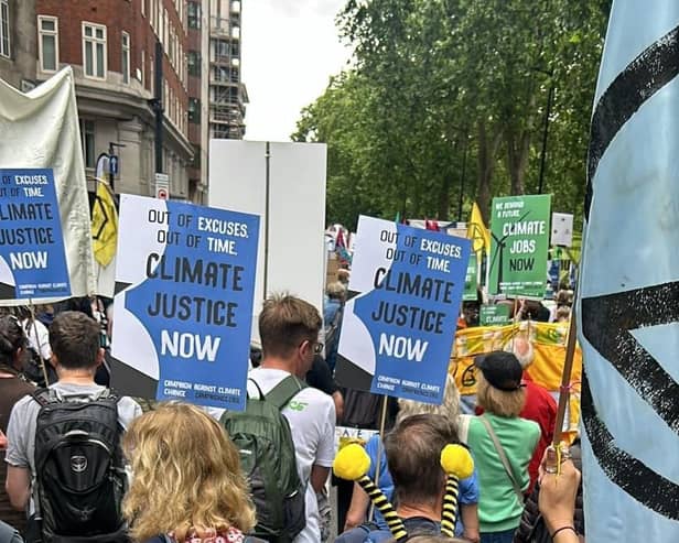 Extinction Rebellion Harrogate, which formed in early 2020, also take part in environmental places further afield, including Leeds and London. (Picture contributed)