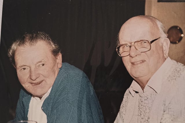 These two gentlemen were known to visit the pub daily.