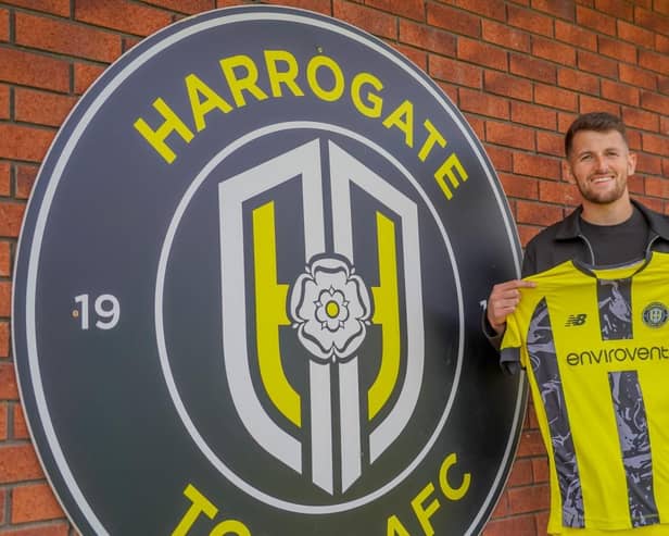 Tom Bradbury is Harrogate Town's fifth new signing of the off-season. Pictures: Harrogate Town AFC