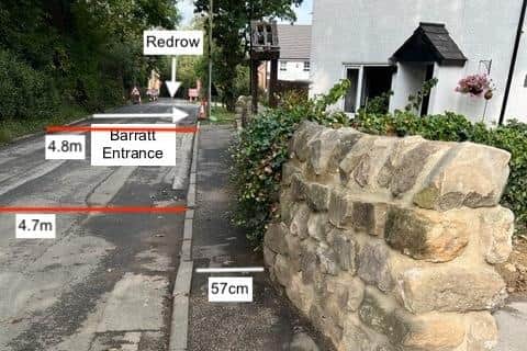 How do we get around? - An image provided by Harrogate's Kingsley Ward Action Group which seeks to highlight the problem for pedestrians in the Bogs Lane area in the face of new housing developments. (Picture contributed)