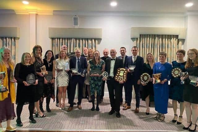 The winners -  This year's winners at Nidd Valley Road Runners awards night at Pavilions of Harrogate.
