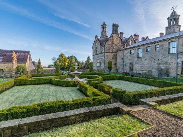 Manicured lawned gardens are there to enjoy along with the parkland.