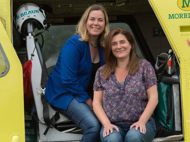 Clair Challennor-Chadwick with sister Ann Challenor-Chadwick, Cause UK