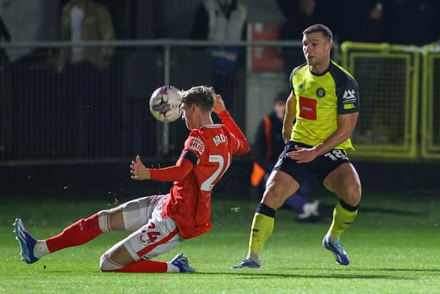 Harrogate Town were soundly-beaten the last time they went head-to-head with Mansfield. Picture: Matt Kirkham