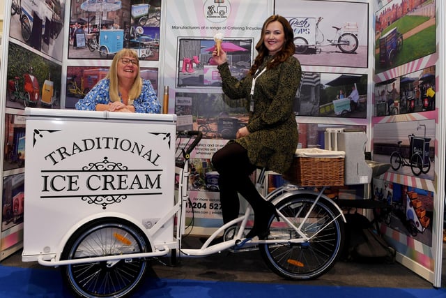 Katy Alston (President of the Ice Cream Alliance) and Lucia Tomlinson of Greco Brothers