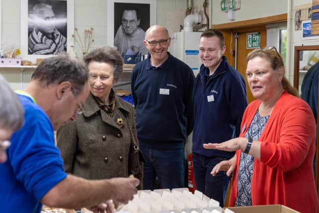 The royal visit to Harrogate was a real success - Princess Anne at Claro Enterprises. (Picture contributed/Alex Dodd)