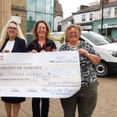The former Mayor of Harrogate Victoria Oldham has helped to raise over £5200 for the Yorkshire Air Ambulance
