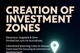 The Treasury announced on September 23 that "38 areas to establish tax-cutting Investment Zones which will drive growth & unlock housing development" had been set up by the British Government.