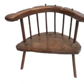 A Primitive Oak Stick-Back Armchair, late 18th/early 19th century – Estimate: £300-£500