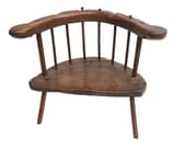 A Primitive Oak Stick-Back Armchair, late 18th/early 19th century – Estimate: £300-£500