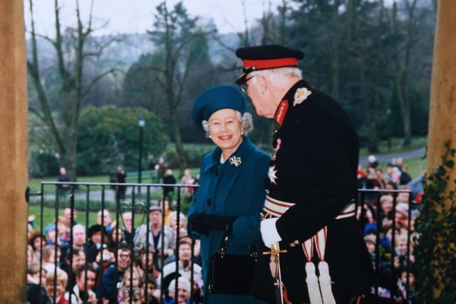 Her Majesty the Queen visiting Harrogate in 1998