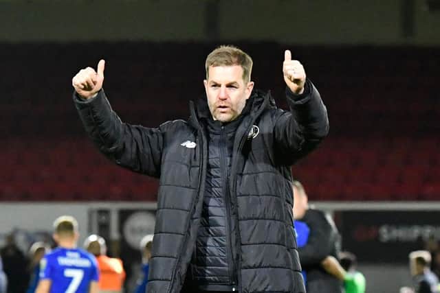 Harrogate Town manager Simon Weaver has liked what he has seen from his players in recent weeks.