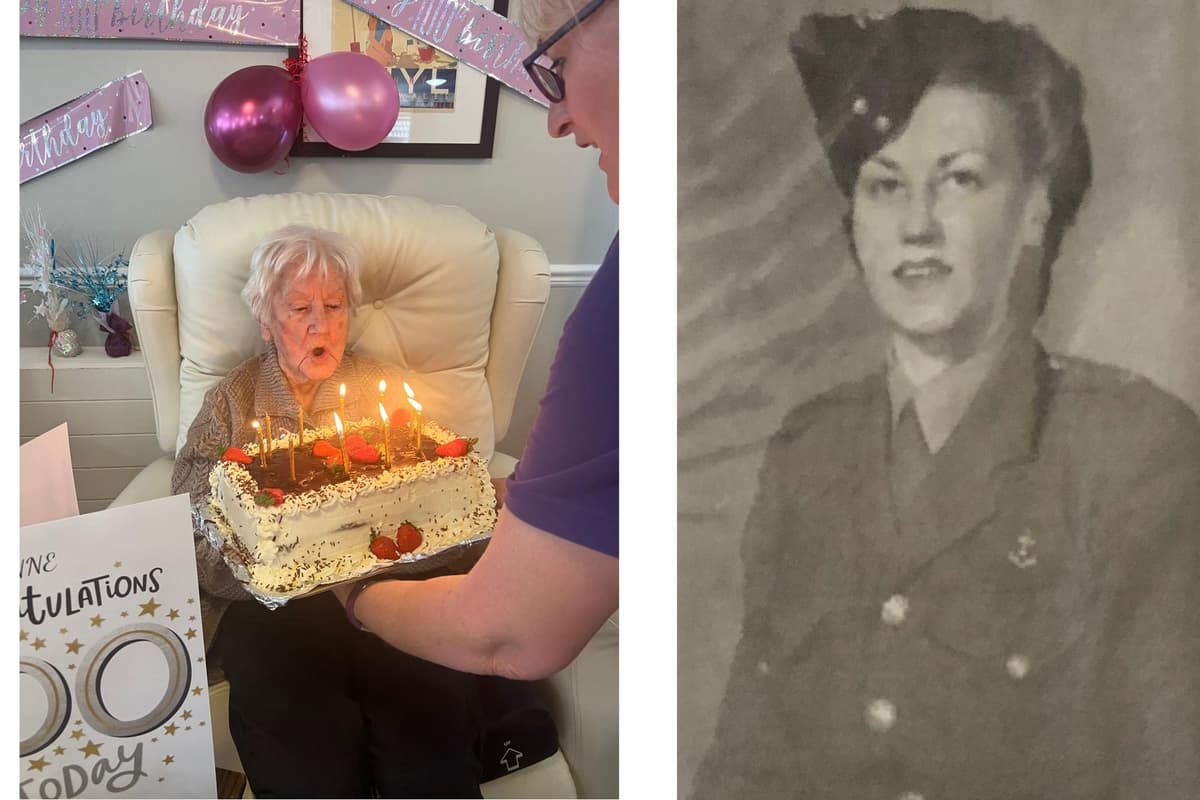 Retired pub landlady Anne Sames celebrates her centenary at Ripon care home