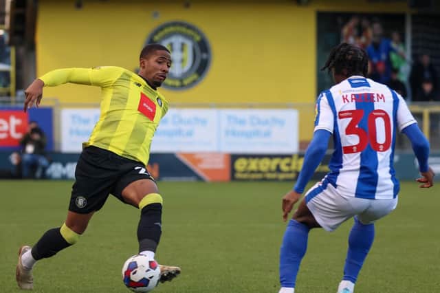 Harrogate Town suffered a 3-1 home defeat to fellow League Two struggler Colchester United on Saturday afternoon. Pictures: Matt Kirkham