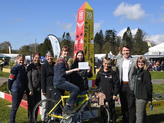 The Harrogate International Partnerships garden celebrating the links with towns and cities across the world