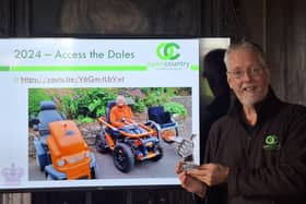 Chief officer at Open Country, David Shaftoe with the Good Access Scheme Award and 2024 winners, Access The Dales.