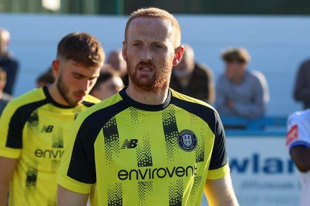 Liam Gibson is in the process of trying to earn himself a new contract at Harrogate Town. Picture: Matt Kirkham