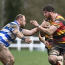 Harrogate RUFC skipper Sam Brady scored the Aces' third try in Saturday's final-day-of-the-season defeat to Rotherham Titans. Picture: Gerard Binks