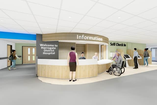 Work is set to begin this month on a major redevelopment of the main entrance at Harrogate District Hospital following approval from the Harrogate and District NHS Foundation Trust Board