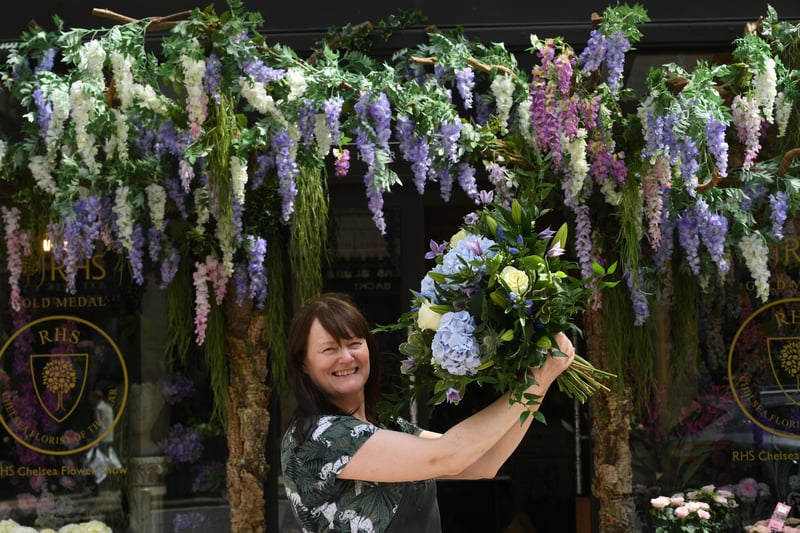 Helen James Flowers who has partnered with Harrogate BID for the event which includes an interactive floral trail and shop window competition