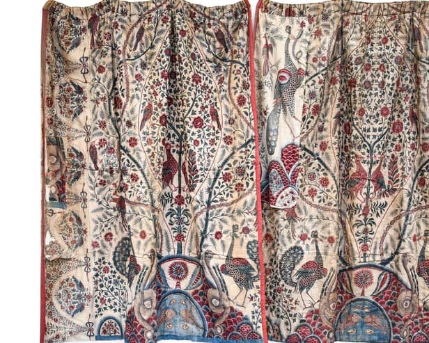 18th to19th Century Pair of Palampore Decorative Printed Curtains – sold for £13,000