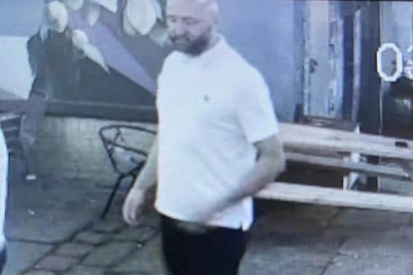 Police have released a CCTV image of a man they would like to speak to following an assault in Harrogate
