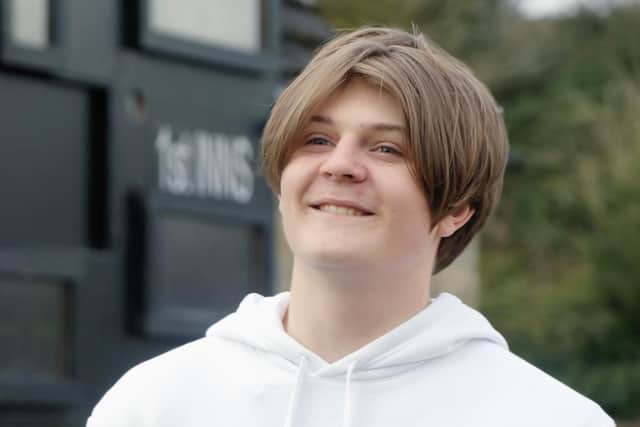 Treated at Harrogate Hospital - A recovering Brendan Jackson, 15, from Masham, is determined to play cricket again. (Picture contributed)