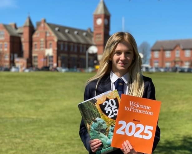 Earlier this year, Mena Scatchard, who started running aged 11 at Ripon Grammar School, was named Top Women’s Athlete at Princeton University in the USA. (Picture contributed)