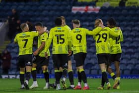 Harrogate Town triumphed 4-1 at Rochdale in their last League Two outing before Christmas. Pictures: Matt Kirkham