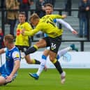 Alex Pattison bagged a brace as Harrogate Town came from behind to win 2-1 the last time Barrow visited Wetherby Road. Picture: Matt Kirkham