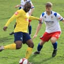 Already-relegated Tadcaster Albion registered just their fourth league win of the 2022/23 campaign when they beat Bridlington Town 3-2 at Ings Lane. Picture: Keith Handley