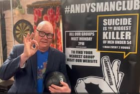 Tackling stigma round men's mental health - Emmerdale star Dominic Brunt has thrown his support behind the new Harrogate branch of Andy’s Man Club. (Picture contributed)