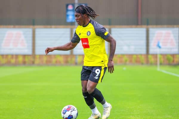 Abraham Odoh scored one goal and set up the other as Harrogate Town saw off Darlington on Saturday afternoon. Picture: Matt Kirkham