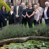 Stuart Carlton, director of children and young people’s services, with members of the social worker team that is seeking to recruit experienced staff.