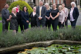Stuart Carlton, director of children and young people’s services, with members of the social worker team that is seeking to recruit experienced staff.
