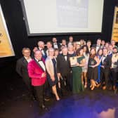Winners on stage at the 2022 Harrogate Hospitality & Tourism Awards