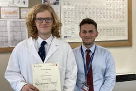 Ripon Grammar student Samuel Mulligan was named in the top 1% out of more than 10,000 entrants.