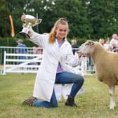 Flashback to the Great Yorkshire Show 2022 in Harrogate and the winner of the Overall Sheep Supreme Champion British Charolais from Melton Mowbray with handler Grace Sercombe.