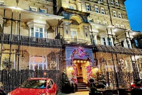 Dazzling - The Yorkshire Hotel is just one of many businesses in the running in the Harrogate Christmas Window Awards organised by Harrogate Business Improvement District (BID) and the Rotary Club of Harrogate.