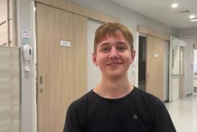 GCSE exam results success - Ripon Grammar School student Alan Nowicki insisted on returning to school to take his exams despite being paralysed. Picture contributed)