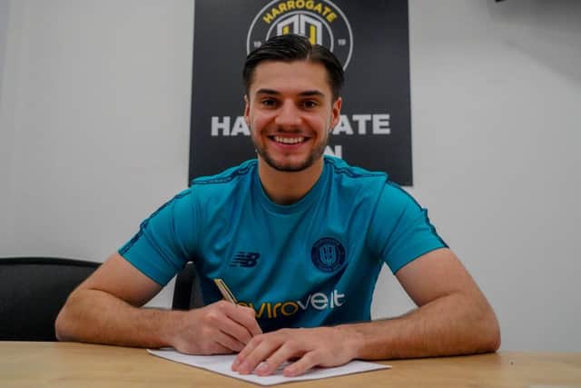 Harrogate Town have strengthened their squad with the signing of versatile defender Grant Horton. Picture: Harrogate Town AFC