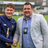 Toby Sims was named Harrogate Town's man of the match following another all-action display against Rochdale on Bank Holiday Monday. Pictures: Matt Kirkham