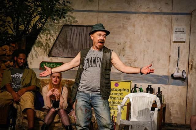 Gary Bowman plays Johnny ‘Rooster’ Byron with extraordinary energy and swagger (credit: Anna Weilding)