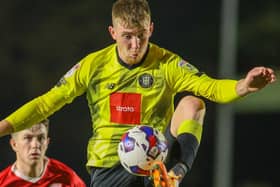 Harrogate Town's on-loan Huddersfield Town midfielder Matty Daly could be facing a spell on the sidelines. Pictures: Matt Kirkham