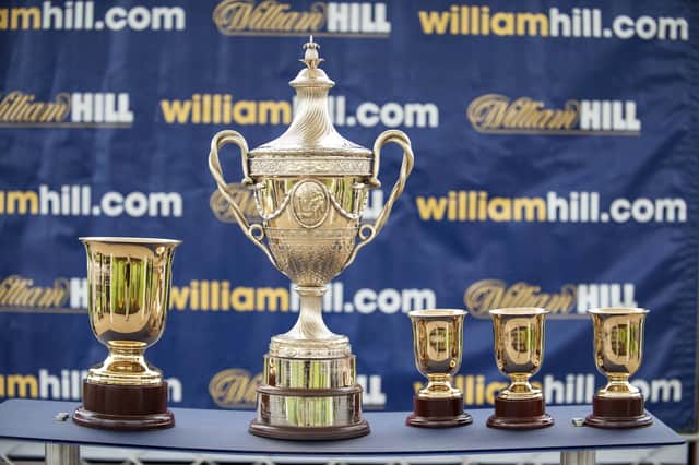 The Ayr Gold Cup trophy is up for grabs this weekend. Picture: Christian Cooksey/Getty Images