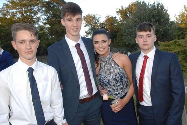 St Aidan's Church of England High School in 2018 - Ben Taylor, Tom Humphrey, Anna Whitley and Myles Annaby