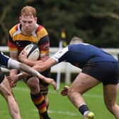 Will Pritchard was a try-scorer for Harrogate RUFC during their victory at Cleckheaton on Saturday. Picture: Gerard Binks