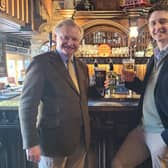 New appointment - Theakston Brewery's new Channel Development Manager William Theakston, right, is the eldest son of the company’s Chairman, Simon Theakston, left (Pictured contributed)